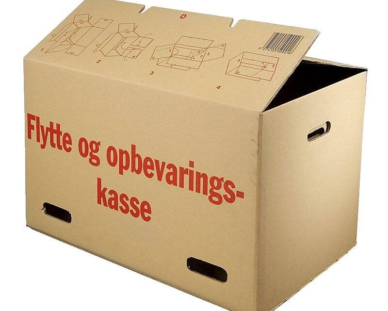 Flyttekasser der gør arbejdspladsens flytning nemmere og mere struktureret
