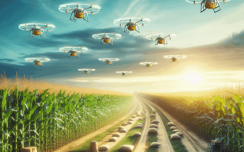 Korntransport med droner: En revolutionerende teknologi